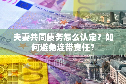 北京夫妻共同债务怎么认定？如何避免连带责任？