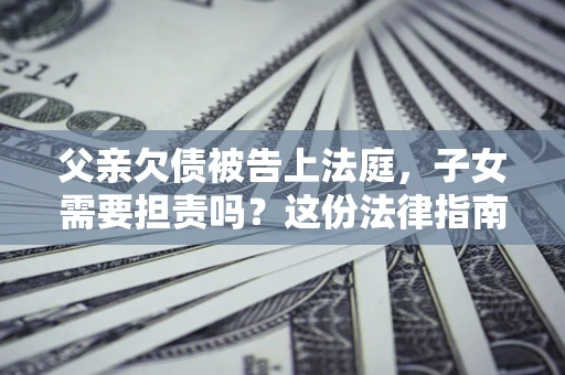 北京父亲欠债被告上法庭，子女需要担责吗？这份法律指南必须看完
