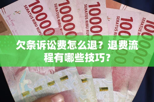北京欠条诉讼费怎么退？退费流程有哪些技巧？
