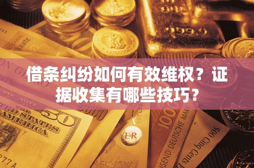 北京借条纠纷如何有效维权？证据收集有哪些技巧？