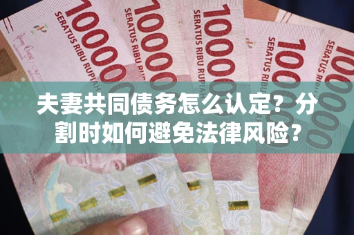 北京夫妻共同债务怎么认定？分割时如何避免法律风险？
